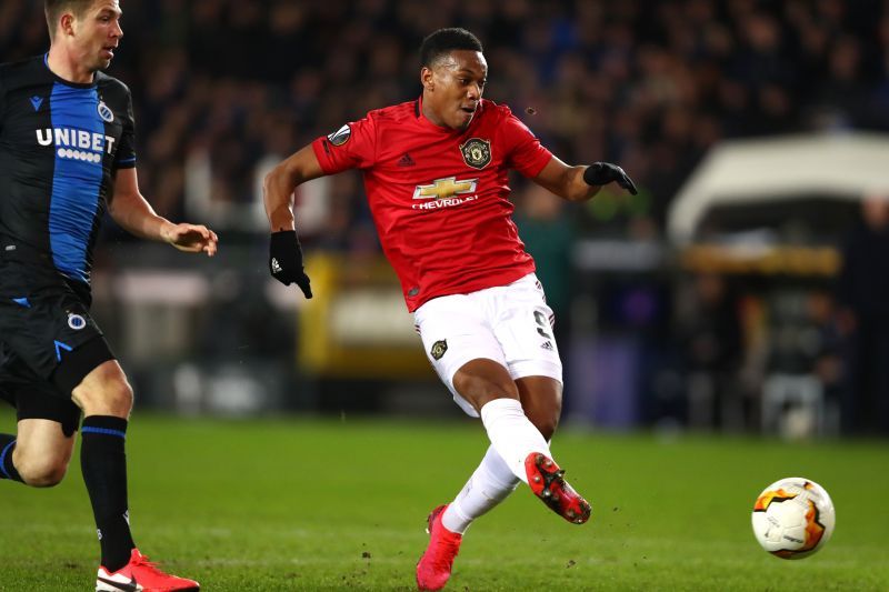 Anthony Martial has struggled to lead the attacking line
