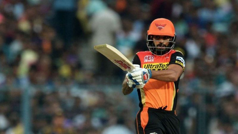 Shikhar Dhawan did a commendable job as an opener for SRH Source: AFP