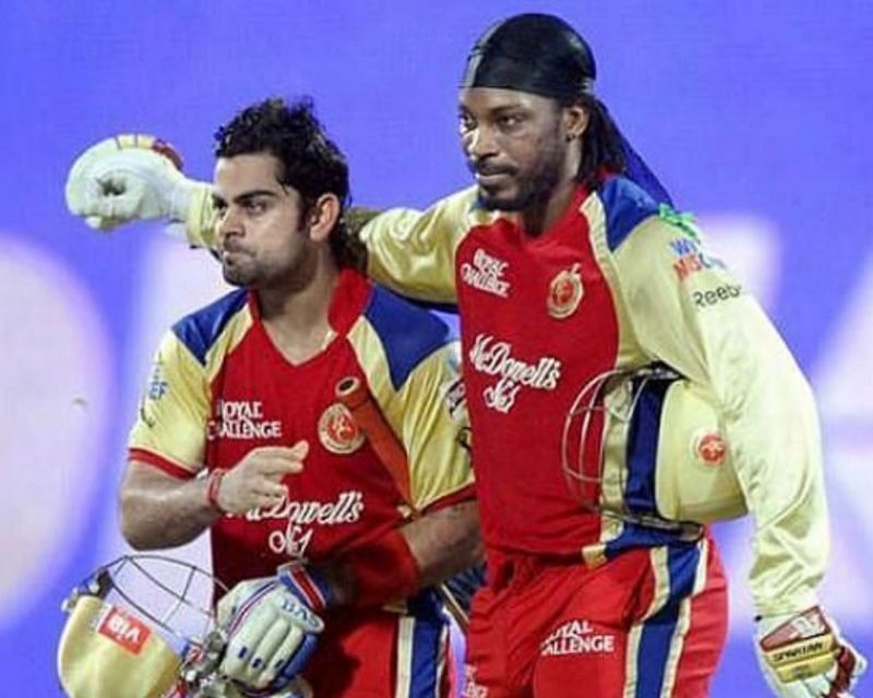 Virat Kohli and Chris Gayle