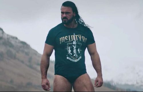 Drew McIntyre filming in Scotland (Credit: WWE)