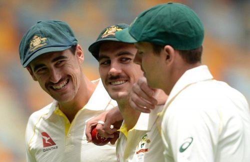 Australia's pace battery Mitchel Starc (L), Pat Cummins and Josh Hazlewood. (PC: cricket,com,au)