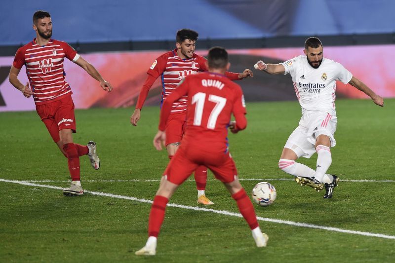 Real Madrid beat Granada 2-0 earlier this season