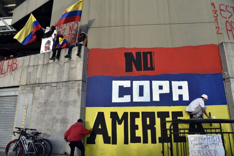 Colombia too were dropped as the Copa America hosts amidst protests