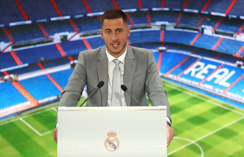 Real Madrid Unveil New Signing Eden Hazard