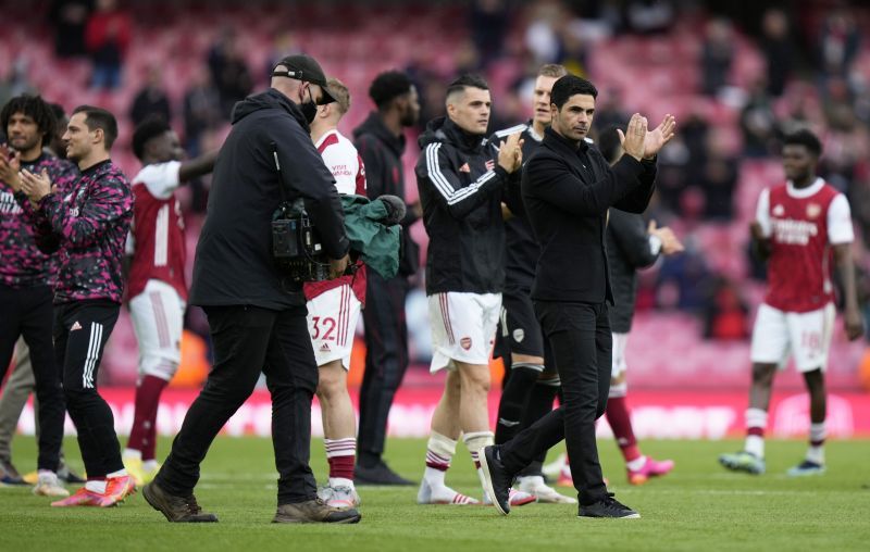 Mikel Arteta&#039;s Arsenal finished in eighth place in the Premier League table this season