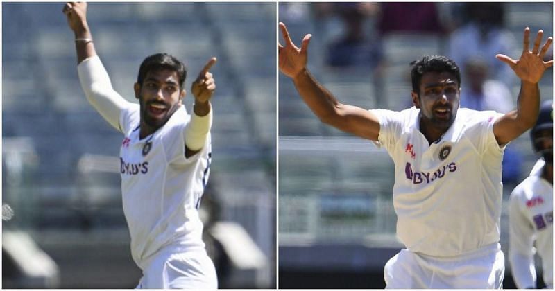 Jasprit Bumrah and Ravichandran Ashwin