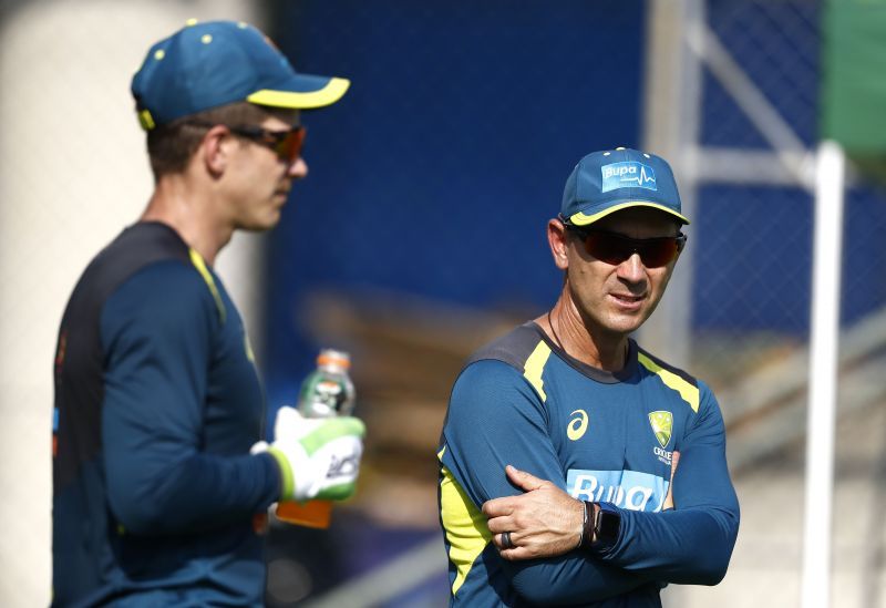 Tim Paine & Justin Langer (R)