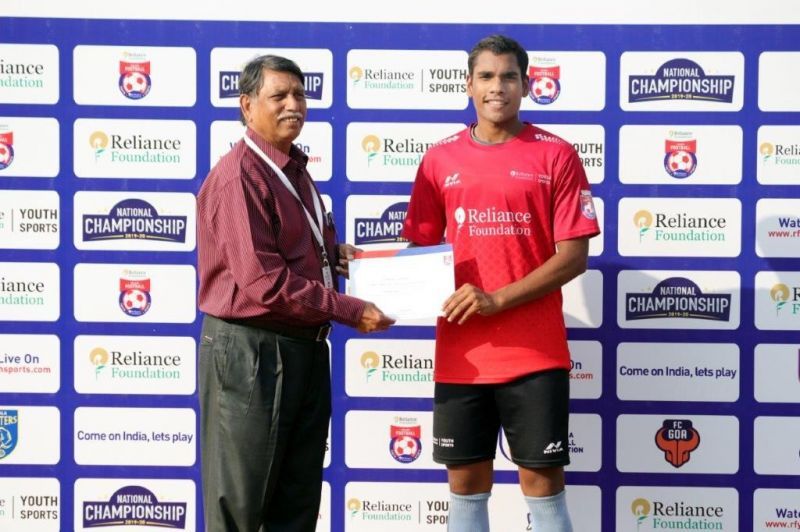 Thomas Cherian (right) rose to prominence during the 2019-20 Reliance Foundation Youth Sports (RFYS) tournament