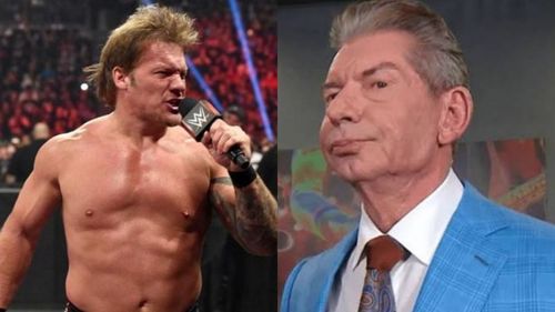 Chris Jericho (left); Vince McMahon (right)