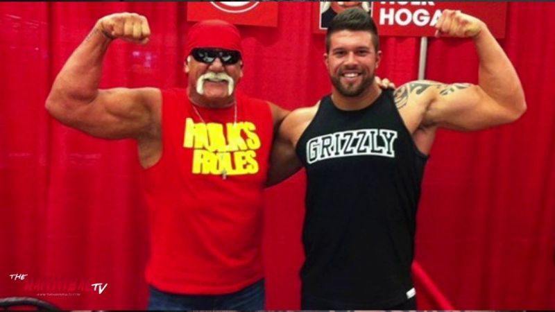 Cedric Rougeau with WWE Hall of Famer Hulk Hogan