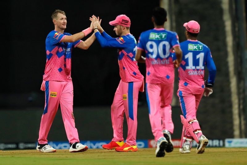 Chris Morris celebrates a four-fer against KKR (IPLT20.com)