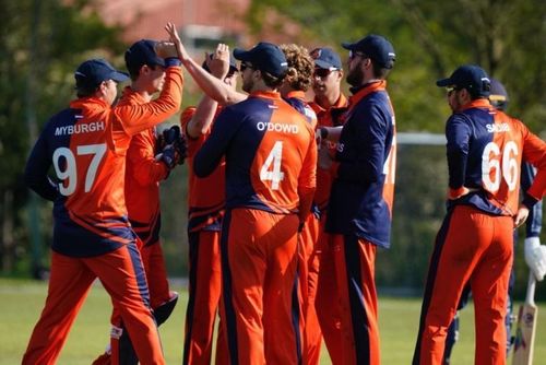 Netherlands cricket team. Pic: CricketNetherlands/ Twitter