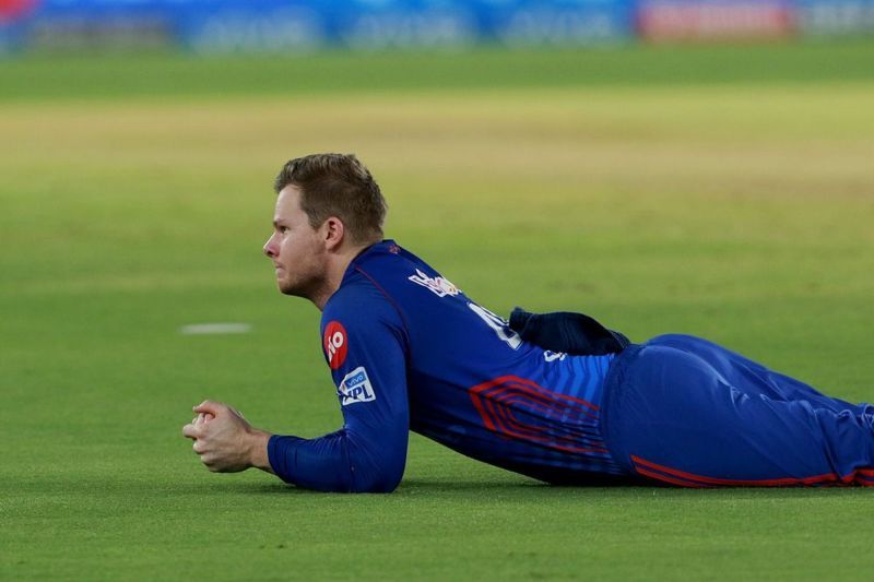 Steve Smith in action during the IPL 2021 match between the Delhi Capitals and the Punjab Kings (Image Courtesy: IPLT20.com)