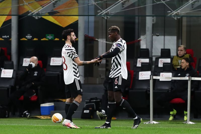 Bruno Fernandes and Paul Pogba