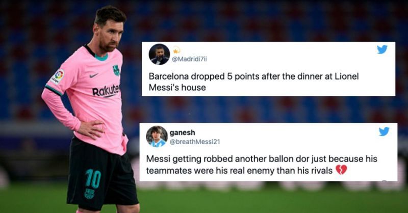 Barcelona and Lionel Messi suffered a huge setback in the La Liga title race