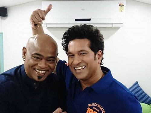 Vinod Kambli and Sachin Tendulkar. (PC: Twitter)