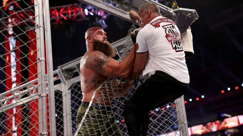 Braun Strowman tore through the Steel Cage to prevent Shane McMahon from winning
