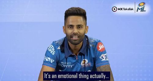 Suryakumar Yadav shares a message for his mother (Credits:@mipaltan Twitter)