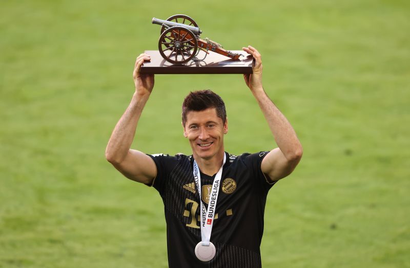 Robert Lewandowski scored a record-breaking 41 goals in the Bundesliga this season.