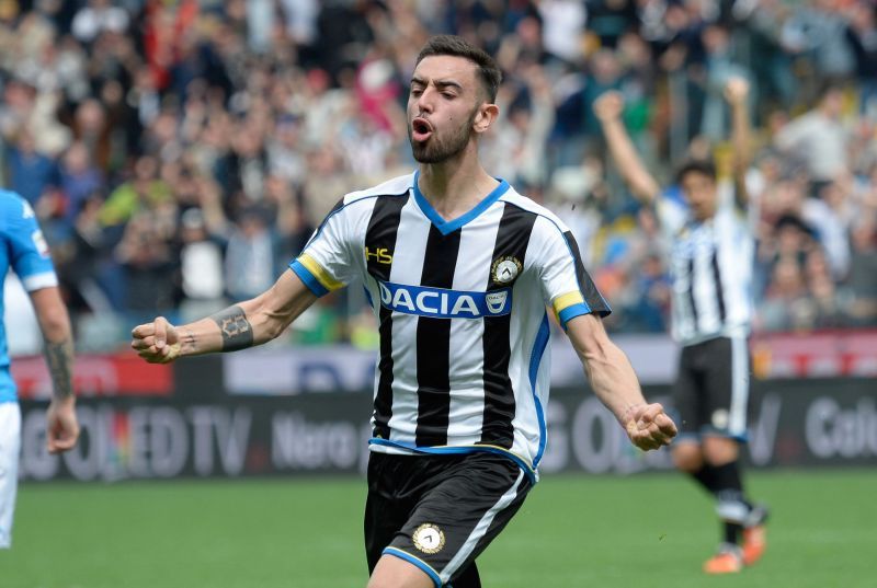 Bruno Fernandes played for Udinese from 2013 to 2016. (Photo by Dino Panato/Getty Images)