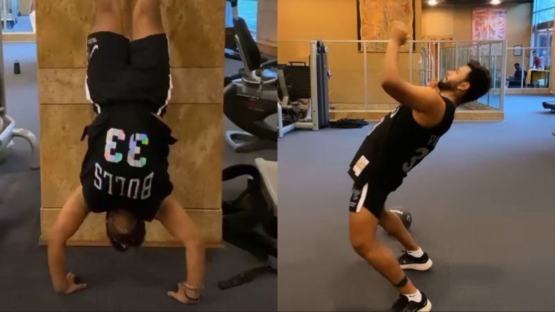 Rishabh Pant has been sweating hard at the gym before leaving for the United Kingdom