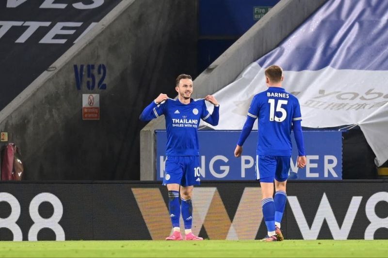 James Maddison was amongst the goals in Leicester's 2-0 win over Chelsea