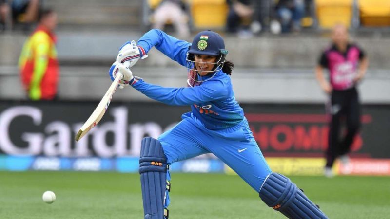 Smriti Mandhana in action