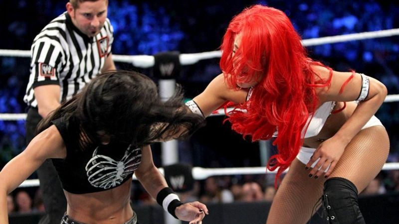 Eva Marie defeated AJ Lee