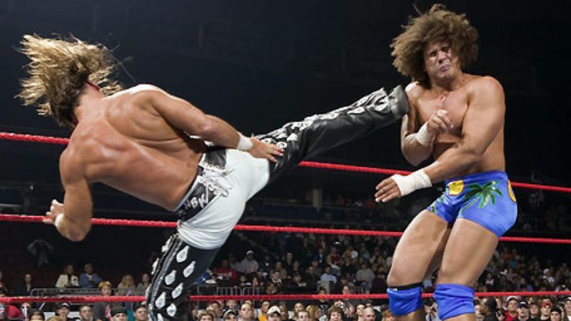 Shawn Michaels defeated Carlito in two singles matches on RAW in 2005