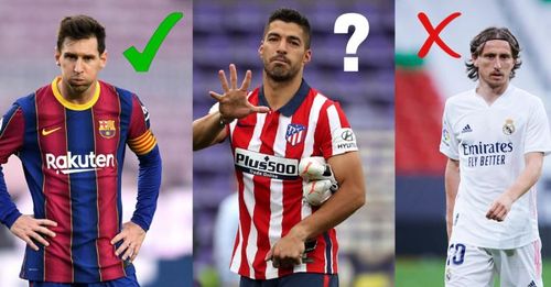 Does Luis Suarez join Lionel Messi in La Liga's team of the season?