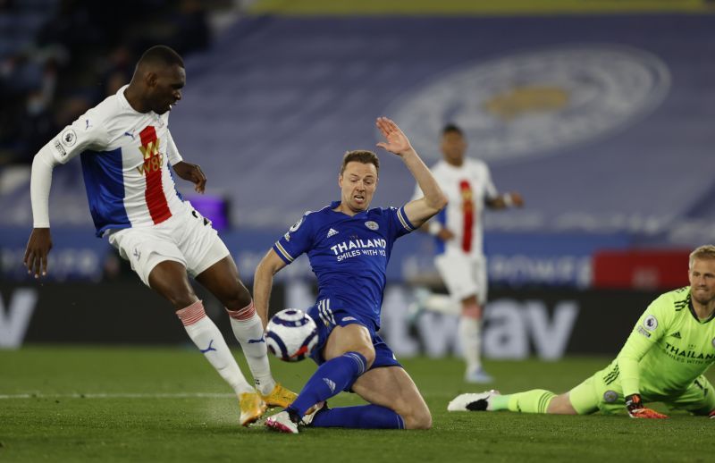 Jonny Evans has gone under the radar at Leicester this season. (Photo by Adrian Dennis - Pool/Getty Images)
