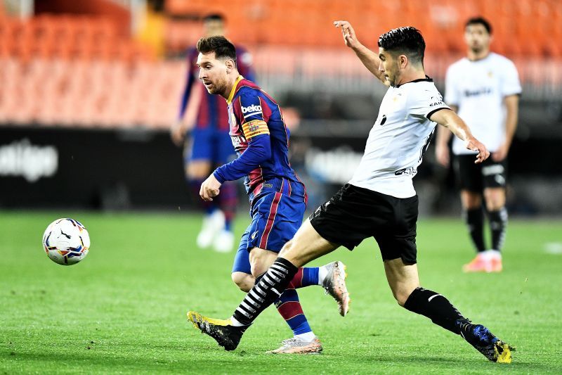 Barcelona registered a 3-2 away win over Valencia on Sunday night