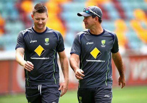 Michael Clarke and Ricky Ponting.