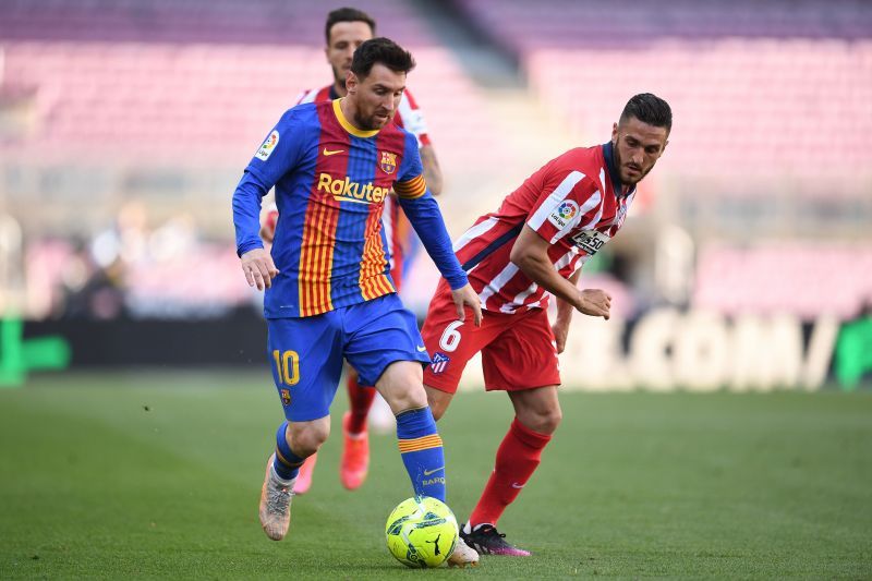 Lionel Messi in action for FC Barcelona