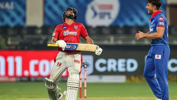 Marcus Stoinis after getting the wicket of Mayank Agarwal (Source: PTI)