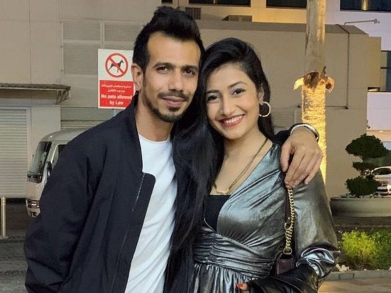 Yuzvendra Chahal and his wife Dhanashree Verma