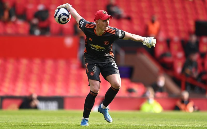 Dean Henderson sporting a baseball cap during a game