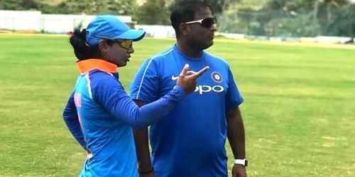 Mithali Raj and Ramesh Powar