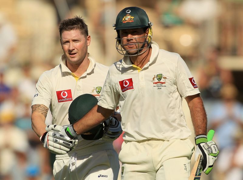 Michael Clarke &amp; Ricky Ponting (R)