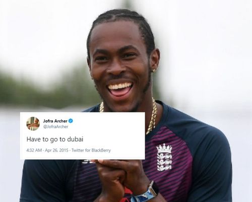 Jofra Archer's hilarious tweet.