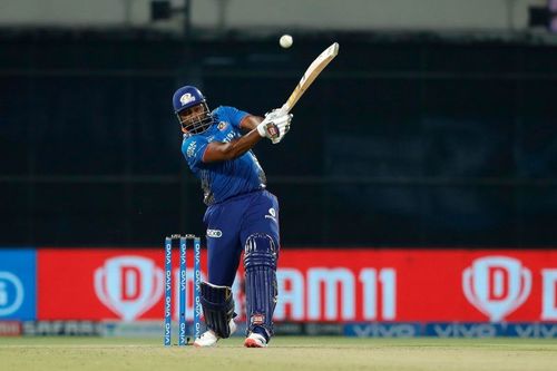 Kieron Pollard smashed an unbeaten 87 off 34 deliveries [P/C: iplt20.com]