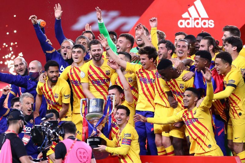 Barcelona won the Copa del Rey this season under Ronald Koeman