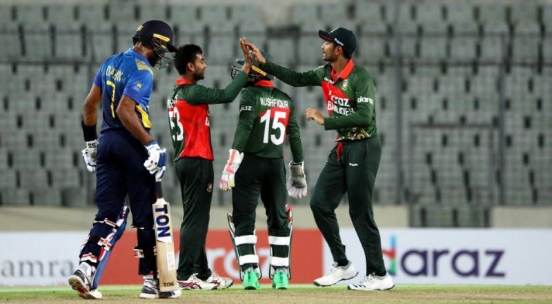 Bangladesh vs Sri Lanka 1st ODI. Pic: SLC/ Twitter