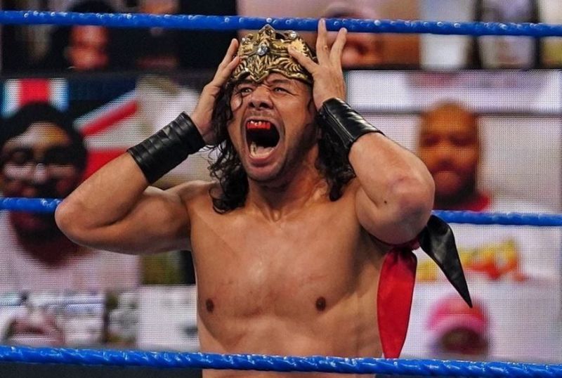 Shinsuke Nakamura with his crown