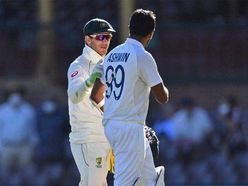 All's well, but not really well: Tim Paine and R Ashwin had some exchanges