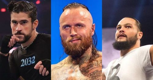 Bad Bunny, Aleister Black, and Bo Dallas.