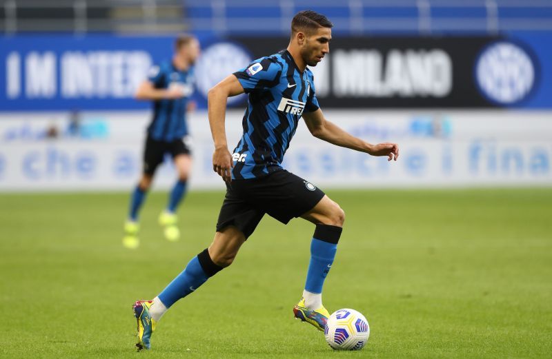 Inter Milan full back Achraf Hakimi. (Photo by Marco Luzzani/Getty Images)