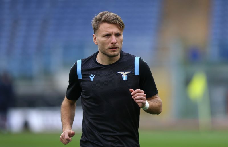 Ciro Immobile before a Lazio game