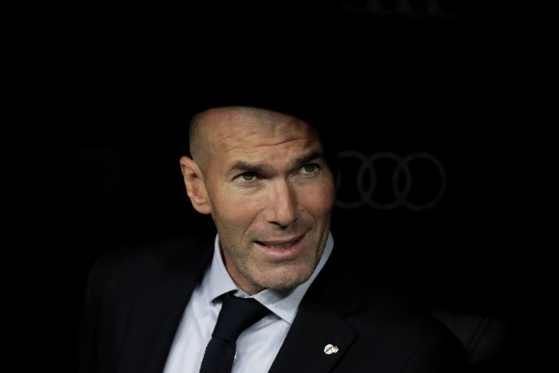 Real Madrid manager Zinedine Zidane