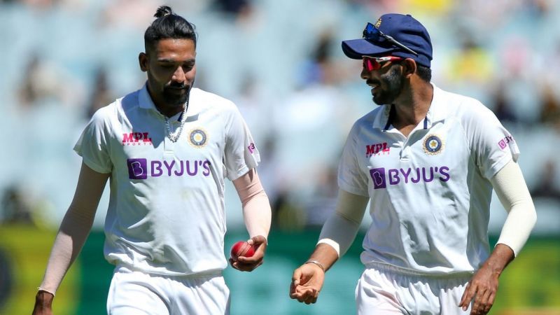 Shall we see Mohammed Siraj (L) and Jasprit Bumrah together in England?